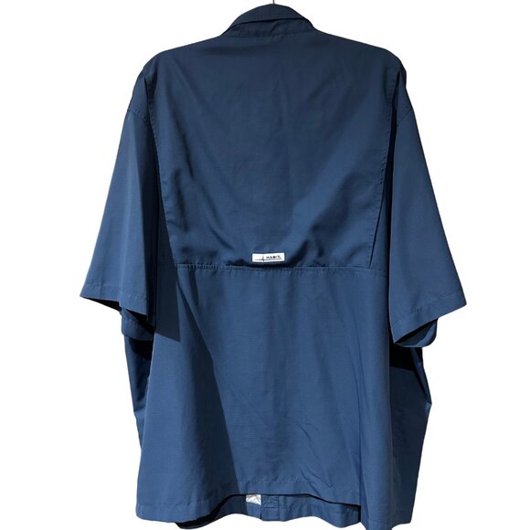 Habit Blue Breathable Short-Sleeved Button Down Shirt | 2XL - Picture 2 of 3